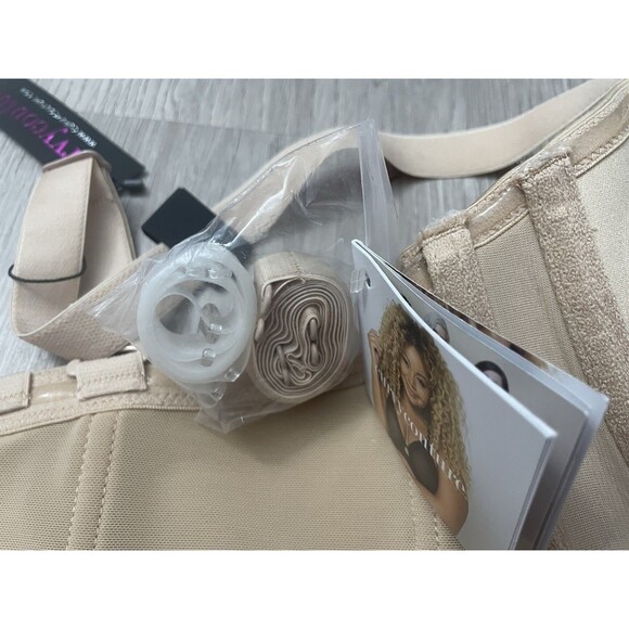 Curvy Couture Nude Smooth Multi-Way Strapless Bra, Size 42DD Champange New - Picture 8 of 8